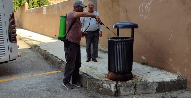 İlçe terminalinde ilaçlama çalışması yapıldı