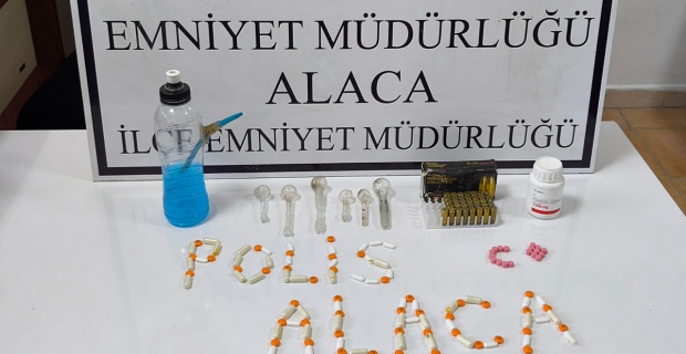 Alaca'da uyuşturucu operasyonu: 5 gözaltı