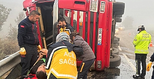 Yoğun sis kazaya sebep oldu: 1 yaralı